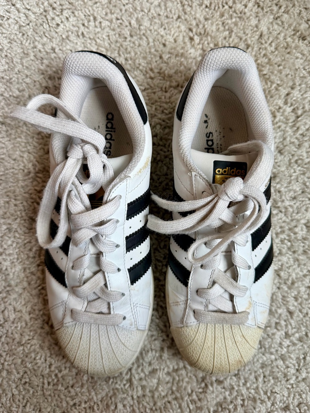 Adidas Superstar Sneakers - Size 5.5 Women’s - Picture 2 of 11